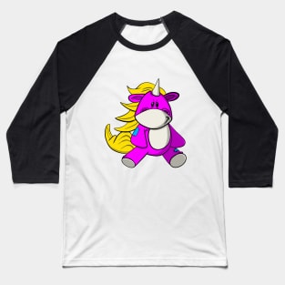 Rock Unicorn Plush Baseball T-Shirt